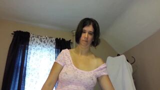 Sexy Size Sevens Poking Through Her Shirt