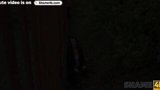 SHAME4K. Slutty weirdo Texas Patti has a kink for homeless guys and inexperienced studs
