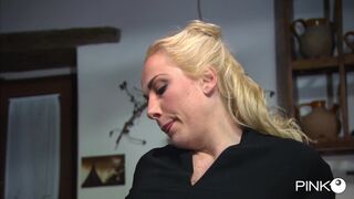 Franco Bangs the Old-time Housewife on the Kitchen Table - 5 image