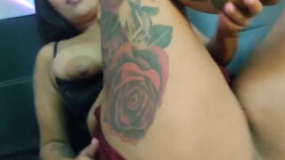 Natural Big tits lactating! Splashing a lot of breast milk, milking on the hottie with big tits, big ass and pussy, splashing milk on the dick and sucking (Adam and Eve).