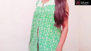 Hot inexperienced Indian stepmom shows big Tits and fingered and masturbates