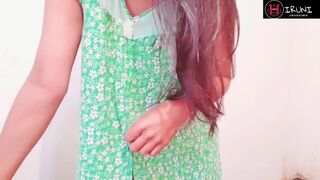 Hot inexperienced Indian stepmom shows big Tits and fingered and masturbates