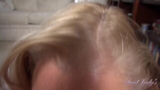 AuntJudys - Your Busty Mature Step-Auntie Alyssa Sucks Your Cock (POV)
