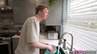 Tanning Stepmilf Invites Her Stepson To Fuck Her Hard