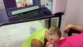 Wife(Pinkbearbirgit) teasing back husband for earlier made Sybian video