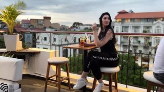 sex in the toilets of the restaurant. Compilation - 1 image