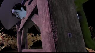 CG VR animation tentacle clip game Virt a Boyfrend tentacle cartoon. A chunky witch stumbles upon a perverted green goblin with a large dick in the forest. The goblin manacled the witch and stuffed her fur pie with a giant dick and then her wazoo.