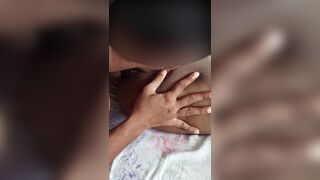 REAL AMETURE LUSTFUL WIFE'S JUICY SNATCH LICKING WHILST PUMPING WITH SEX TOOL