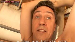 Breasty mother i'd like to fuck share captives cock in group during the time that outdoors