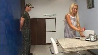 Breasty Golden-Haired Mother I'd Like To Fuck sucks my cock very well! - 5 image