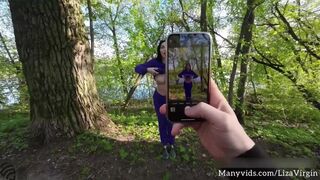 Stranger screwed hard and cum in throat