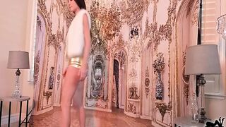 Cougar Sofie Marie Muff Plays Whilst Posing For Photoshoot