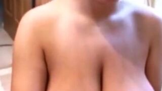 Large Boob Sweetheart Cook Jerking Babe Wow