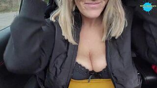 Wife bonks Herself in car as I drive