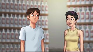 Summertime Saga - Gorgeous Russian woman has fantastic sex with a biggest cock (Khadne)