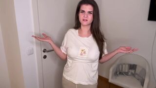 Hot Step Mother was caught by her step son while jerking off her big cock