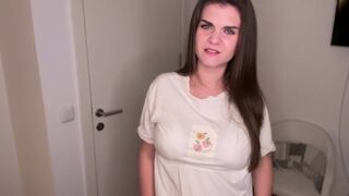 Hot Step Mother was caught by her step son while jerking off her big cock