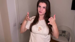 Hot Step Mother was caught by her step son while jerking off her big cock