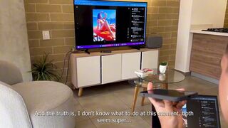 Maxx Betancur & Carla Morelli take turns riding a massive cock POV style