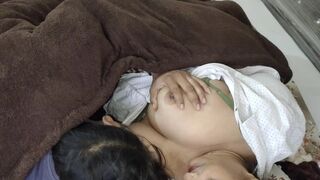 Freedeellb & Freedeellx take turns sharing bed with stepson & getting their tight pussies pounded