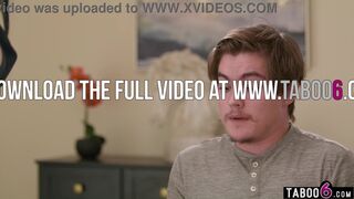 Tyler Cruise's massive latina tits distract young stud while Little Puck teaches him how to handle her massive boobs