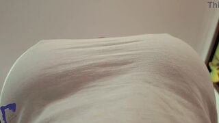 AlinaVelvet, the curvy Latina MILF, pleasures herself with a dildo before riding her neighbor's hard cock & taking a sticky