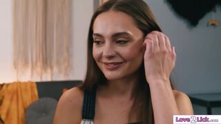 Aften Opal licks stepmom's ass and fondles her massive knockers while petting her juicy pussy - 1 image