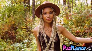 Watch Alexandra Belle and Darcie Dolce strip down and flaunt their huge natural tits and curvy bodies in a hot striptease