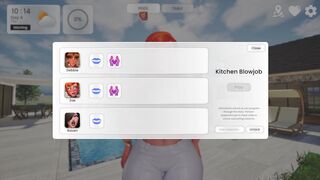 Daisy, the curvy stepmom, goes wild on a massive cock in Mansion Days part 6 - BBW parody hentai game - 2 image
