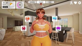 Daisy, the curvy stepmom, goes wild on a massive cock in Mansion Days part 6 - BBW parody hentai game - 3 image