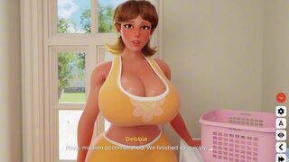 Daisy, the curvy stepmom, goes wild on a massive cock in Mansion Days part 6 - BBW parody hentai game - 5 image