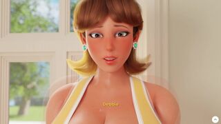 Daisy, the curvy stepmom, goes wild on a massive cock in Mansion Days part 6 - BBW parody hentai game - 8 image