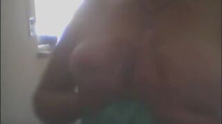 Horny MILF with massive tits goes wild and horny