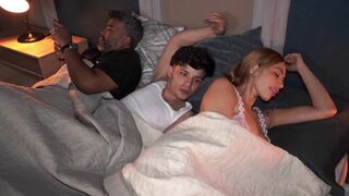 Stepson's massive rod pounds Angel Cruz & Anai Loves while husband's away - Hot MILF action! - 1 image