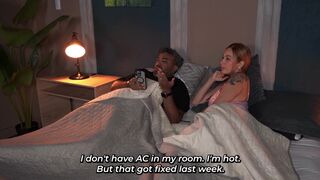 Stepson's massive rod pounds Angel Cruz & Anai Loves while husband's away - Hot MILF action! - 2 image