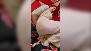 Chantal Channel's dirty talk makes her natural tits bounce in lingerie - 9 image