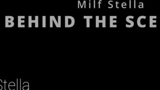 Watch Stefano's curvy wife MILF Stefana's trimmed pussy hair bounce as she gets a big surprise - 9 image