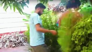 Mampi, the Indian MILF with massive natural tits, gets pounded hard and deep with deep throat action - 6 image