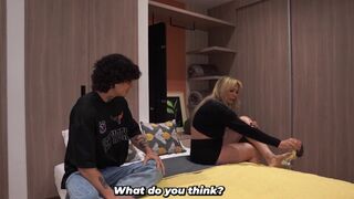 Stepson's shy boy bangs his hot stepmom's big tits & tight ass
