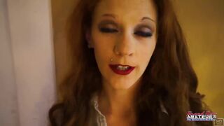 Cassie's amateur audition ends with a messy mouthful of jizz - 3 image