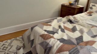 Carrie Capri's massive tits bounce as she pleasures herself with a huge dildo - 2 image