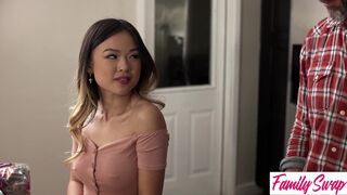 Watch Charles Dera & Jay Romero go wild with Luluchu's tight Asian pussy in a hot POV orgy - 2 image