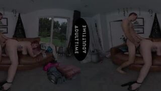 Watch Lauren Phillips cheat with her neighbor while her hubby watches in POV virtual reality video - 11 image