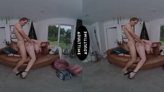 Watch Lauren Phillips cheat with her neighbor while her hubby watches in POV virtual reality video - 12 image