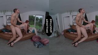 Watch Lauren Phillips cheat with her neighbor while her hubby watches in POV virtual reality video - 13 image