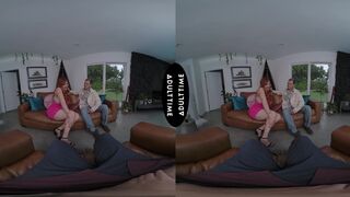 Watch Lauren Phillips cheat with her neighbor while her hubby watches in POV virtual reality video - 6 image