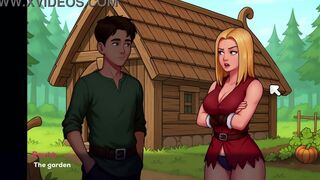 Dane's Porn Game: MILF with Big Tits Plays a Hentai Game with Her Hunk - 9 image