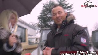 Sabrina Maus seduces German blonde MILF for a wild street hook-up - 2 image