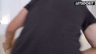 Sapphire LaPiedra's tight pussy drilled deep in doggy style by Potro de Bilbao's massive cock - 13 image