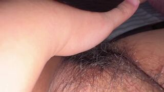 Horny Indonesian Wife with Big Tits fingering her hairy pussy - Indonesian Porn - 11 image
